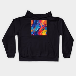 Abstract oil and water mix background Kids Hoodie